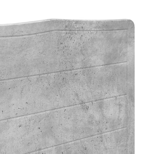 Cabecero de madera contrachapada gris concreto 150 cm de alta gama 8