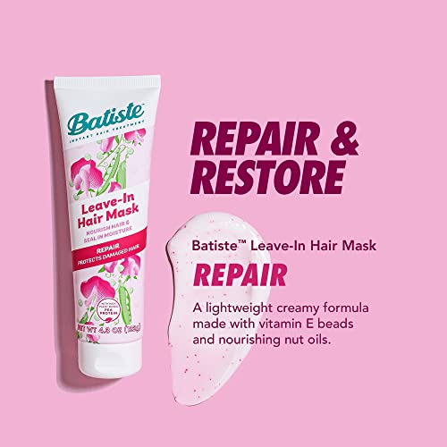 Batiste Heat Protectant For Hair & Leave In Conditioner Hair Mask, Smooth Formula, Hair Conditioner For Dry Or Wet Hair, Infused With Vitamin E For Enhancing Haircare, 4.3Oz. #TOP1