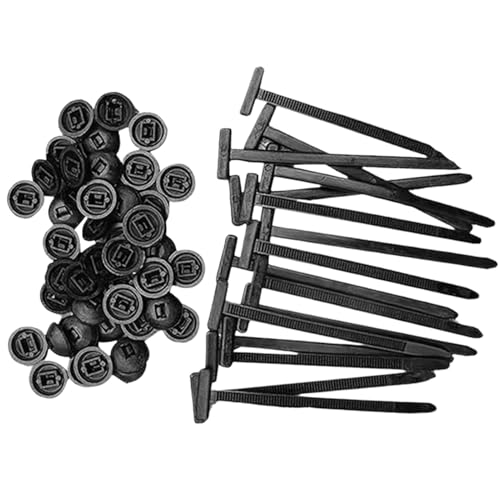 Hebillas de nailon para bridas de cables, 100 soportes para bridas de cables, hebilla de nailon, cierre multiusos resistente para reparación diaria de automóviles