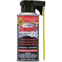 DeoxIT D5S-6 Spray ، أكثر من منظف اتصال ، 142 جم ، قش متكامل ، عبوة من 12