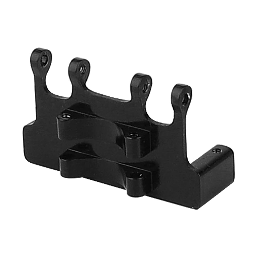 RZXYLRC CNC Aluminum Alloy Metal Servo Mount for Axial 1/24 AX24 XC-1 AXI00003 RC Crawler Car Truck Model Upgrade Parts (Black)