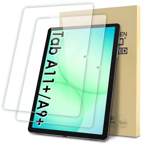 Suppeak 2-Pack Screen Protector Compatible with Samsung Galaxy Tab A11+ / A9+ / A11 Plus / A9 Plus 11", Tempered Glass Clear Film, Anti-Scratch, Easy Installation (SM-X210/ X215/ X216/ X230/ X236)