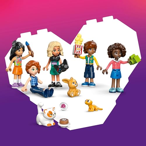 Image of LEGO Friends Heartlake City Friends Club House - Toy Set - 5 Minidolls - Cat, Gecko, Bunny - 42689