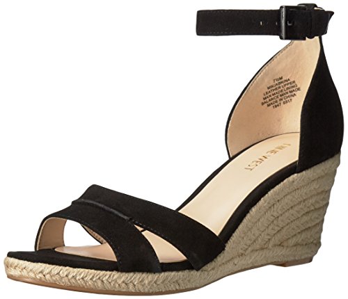 Buy NINE WEST Women's Jabrina Suede Wedge Sandal at Amazon.in