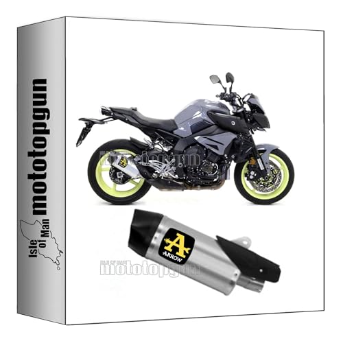 Tubo de escape homologado Arrow Indy-Race de aluminio para moto Yamaha MT10 2016 a 2020