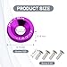 Hbxdeco 20PCS Bumper Fender Washer Bolt, M6×20mm Aluminum Alloy Engine Bay Dress Up Bolts Fasteners Kit, CNC Finishing Fender Washer JDM Car Modification Installation Hardware Kit (Purple)