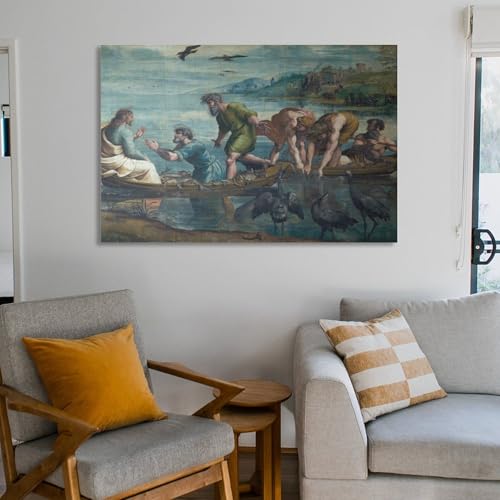Art mural Raphael capture de poisson poster toile décoration haut de gamme - 6