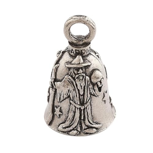 Image of Guardian Bell Good Luck Bell w /Keyring & Black Velvet Bag | Motorcycle Bell | Lead-Free Pewter | Made in USA