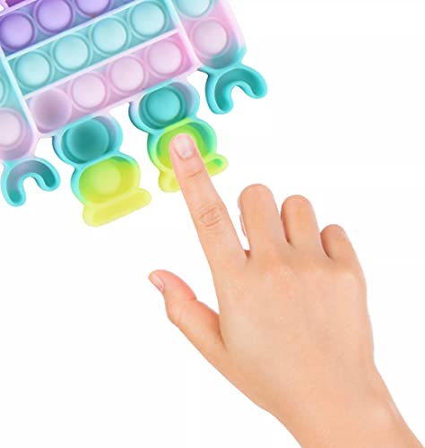 Image of FunBlast Robot Design Pop It Fidget Toy - Autism Special Needs Silicone Stress Reliever, Squeeze Sensory Toy (Robot)