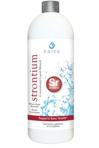 Strontium Liquid Ionic Mineral Supplement (32oz) Doctor Formulated. Zero Calories. Zero Sugar. by Eniva Health.