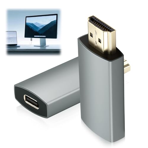 3.1USB C to HDMI Female to Male Adapter 4K@60Hz HDR USB Type C Female to HDMI Male Converter Sink Hdtv Thunderbolt 3/4 Support for Macbook Pro/iPad/iPhone 16/15 Steam Deck Dell Xps Galaxy Samsung