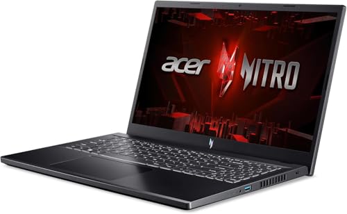 Image of acer Nitro V 15 Gaming Laptop, Intel i9-13900H Up to 5.4GHz, GeForce RTX 4060, 15.6 inch FHD 144 Hz IPS Display, 32 GB DDR5, 1 TB SSD, Wi-Fi 6, Backlit Keyboard, Windows 11 Pro, W /Accessories