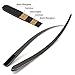 Replacement Longbow Limbs for Left Hand Black Hunter Bow Riser Laminated Archery Longbow Limb with Hard Maple for Shooting Target (40lbs)