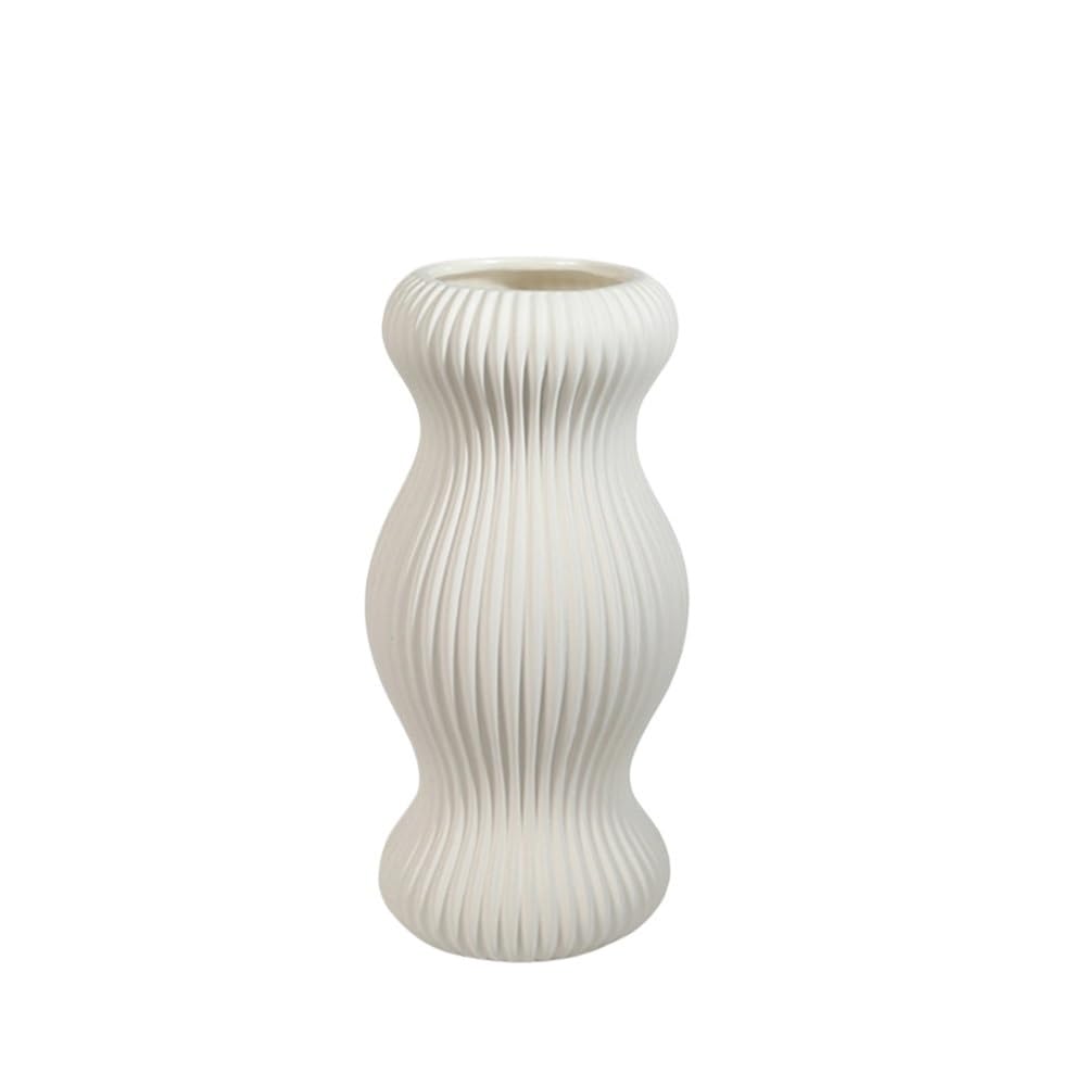 flower vase Striped Geometric Ceramic Vase Living Room Flower Arrangement Home Decorative