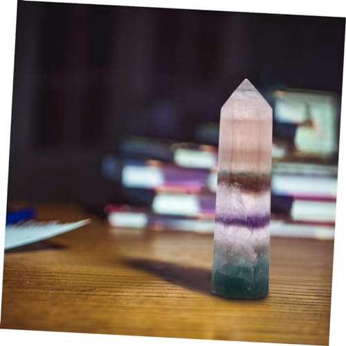 Pillier fluorite colorée Mobestech lot de 3 cristaux à offrir pour table - 6