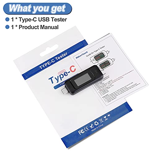 MakerHawk Tipo-C Testador de Medidor USB de Potência USB Multímetro Tensão e Teste de Corrente 0-5.1