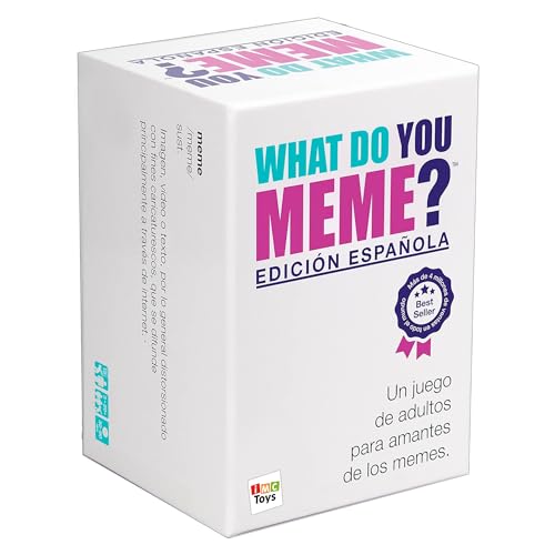IMC Toys What Do You Meme? Juego de Cartas, Compite y CREA los Memes más Graciosos, Juego Lleno de Diversión para Fiestas, de 3 a 20 Jugadores, Adultos Mayores de 18 Años