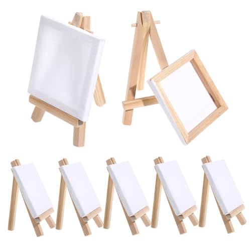【入荷しました】ミニチュア雑貨 木製 イーゼル 油絵 キャンバス Amazon.co.jp: Ipetboom 木製イーゼルセット 12個パック ミニ