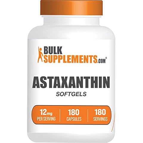 BULKSUPPLEMENTS.COM Astaxanthin 12mg 180 Softgels Cover