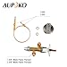 Aupoko Low Pressure LPG Propane Gas Flame Failure Safety Control Valve Kit Comes with M8*1 Thread Thermocouple and A Zinc Alloy Knob, Fits for Gas Grill, Heater, Fire Pit (50,000 BTU, 1/2 PSI)