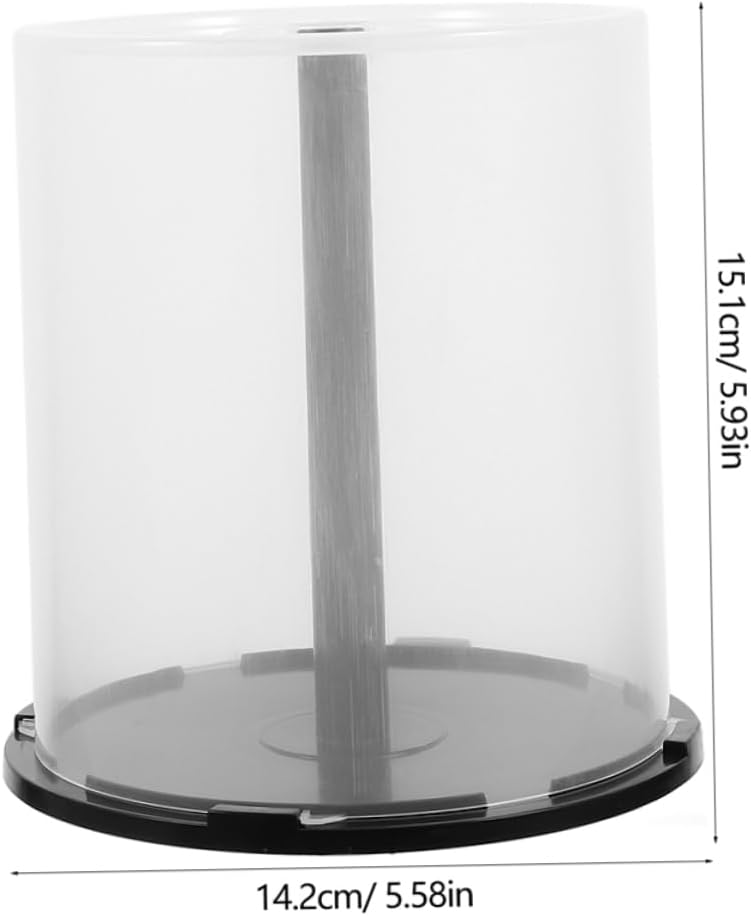 4pcs Disc Capacity Cd Dvd Storage Bucket Plastic Cd Case Holder Organize Your Collection Home Office Binder