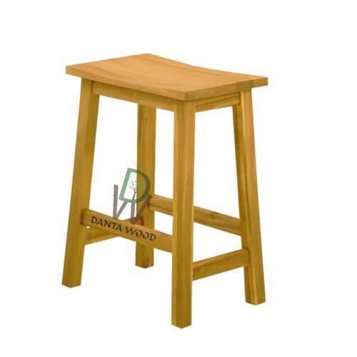 Image of Sitting Wooden Stool Indoor & Outdoor, Stool for Office, Home & Garden Use- 24 Inch