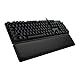 Logitech G513 mechanische Gaming-Tastatur, GX Brown Taktile Switches, RGB-Beleuchtung, USB-Durchschleife, Handballenauflage mit Memory Foam, Aluminium-Gehäuse, Deutsches QWERTZ-Layout - Carbon/Schwarz