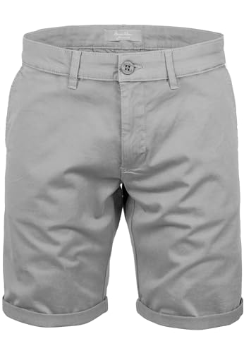 Amaci&Sons Herren Chinoshorts Männer Kurze Bermuda Hose Regular Fit 7030 Hellgrau W32