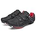 Unisex Cycling Shoes Compatible with Peloton Bike Shoes, Road Bike Indoor Riding Shoes with Pre-Installed Delta Cleats for Men and Women Clip in IndoorOutdoor Pedal Size 9.5 All Black