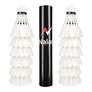 Nalax Badminton Birdie,Badminton Shuttlecocks With Great Durability Stability and Balance,Suitable for Professional…