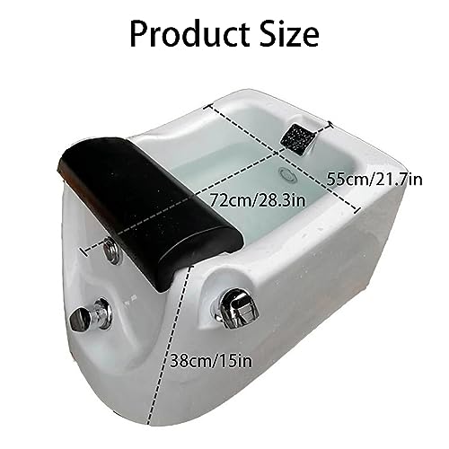Portable Foot Spa Bathtub Acrylic Foot Bath Deep Foot Bath Spa with Massage can Automatically Drain and Adjust Hot and Cold Water Home Foot Spa Pedicure Bowl Foot Detox Bucket Tub for Home Spa Treatme