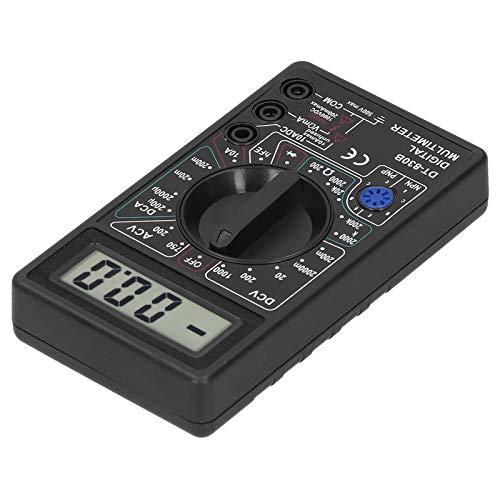 AKLOSIPY DT830BポータブルLCDデジタルマルチメーター用電気技師用 - 機能と汎用性のある測定機能を備えたコンパクト電圧計とアミーター