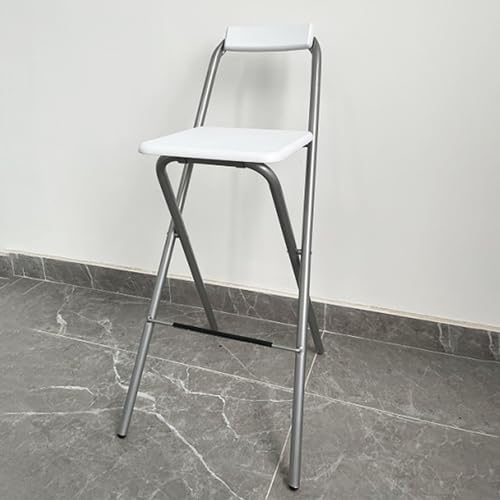Stoolzfaid Taburete De Bar Plegable Silla,Taburete Plegable Alti De Metal,Taburetes De Cocina Alti Plegables,Confort,Estable,para Cocina,JardíN,Bistró,Camping(Carga máxima 95 kg)