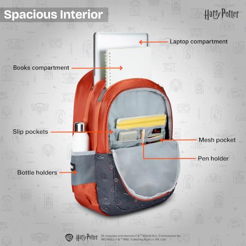 Image of Nasher Miles x Harry Potter Backpack | Polyester Laptop Backpack 35L | Ideal for School, College, Office & Travel | Men, Women, Boys, Girls