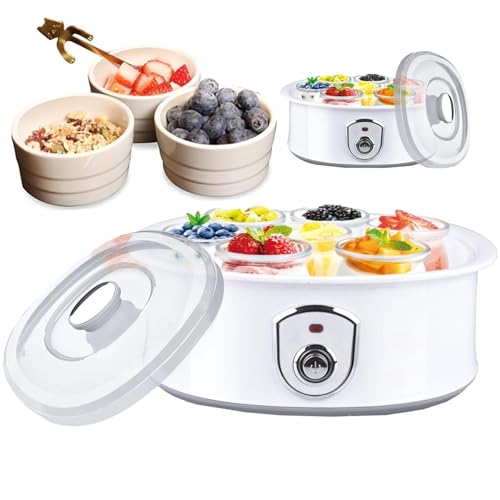 Yogurt Maker - Fermentador de acero inoxidable con termostato de precisión y fermentación automática para yogur griego y sin lactosa, capacidad de 1,5 L