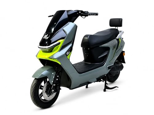 Image of EOX DRIFTER Electric Scooter for Adults | 48V Removable Lithium Battery | 50-70 km Long-Range Ride | Lightweight Non-RTO E-Scooter | 180 kgs Weight Capacity (OLIVE BLAST)