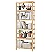 Bamjoy Scaffale in bambù, 6 ripiani per libreria, alto scaffale per libri, scaffale multiuso, ripiano regolabile, supporto per piante per casa, ufficio, bagno, cucina, soggiorno, 150 cm
