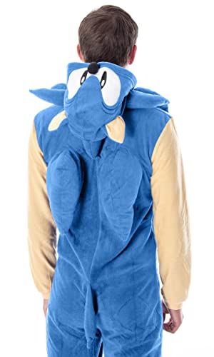 Bioworld Sonic The Hedgehog Men's Video Game Character Costume One-Piece Union Suit Pajama Onesie (Sm/Md) #TOP2