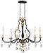 Metropolitan N6457-652 Chateau Nobles Chandelier, 6-Light 360 Total Watts, Raven Bronze