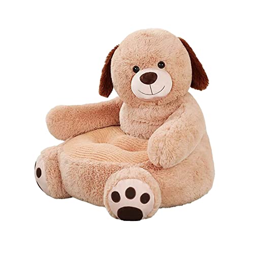 FLCPJGV Sillón Infantil de Peluche Animal para Niños con Asiento Mullido Brazos Suaves Y Diseño Acogedor Adecuado para Lectura Relajación Adorno de Guardería, Perro, Individual