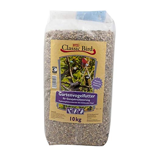 Preisvergleich Produktbild CLASSIC BIRD Vogelfutter Gartenvogelfutter 10 kg / Vogelfutter Trockenfrüchte für Wildvögel / Vogelfutter Sonnenblumenkerne / Vogelfutter Insekten / Gartenvögel / ganzjahres Vogelfutter