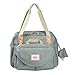 Beaba Geneva Diaper Bag, Multifunction Baby Diaper Bag, Includes Removable Strap for Stroller, Changing Pad, and Insulated Pouch, (Sage)