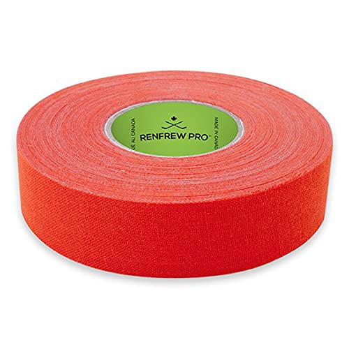 Renfrew PRO (1) Single Roll Cloth Hockey Stick, Blade Tape - 24MM x 25M (Bright Orange)