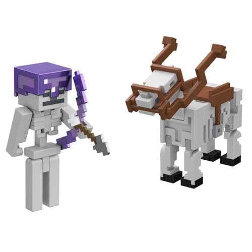 Figurine Minecraft Mattel HMD60 multicolore collection pixel jouet - 3