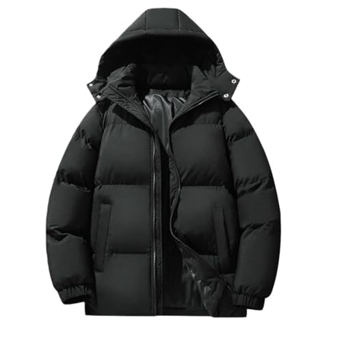 Veste d'hiver courte homme avec capuche amovible en duo