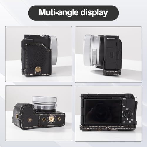 Funda protectora para cámara Sony ZV-E10 II piel PU miniatura 3