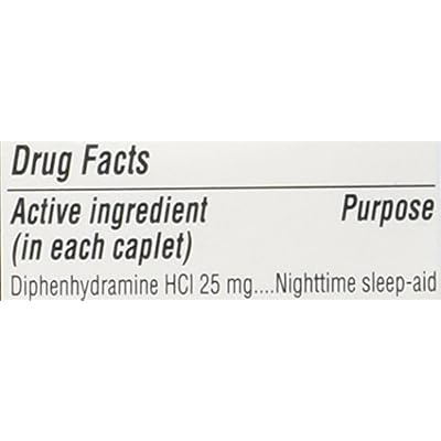 Equate Nighttime Sleep Aid 25 mg, 00 Mini-Caplets, 100 Count