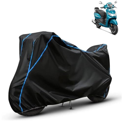 Image of Kerwa Waterproof Bike Cover Compatible with Hero Pleasure Xtec | Dust Proof, UV-Resistant, All-Weather Protection Bike Body Cover, Windproof Elastic Bottom