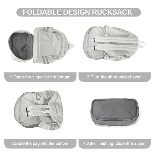 coofay Gym Backpack For Women Waterproof Backpack With Shoe Compartment Lightweight Travel Backpack Sports Backpacks Small Gym Bag