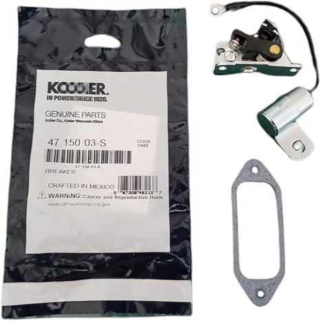 Replacement for Genuine KOHLER OEM Points + Condenser Set for K-Series K91, K141, K161, K181, K241, K301